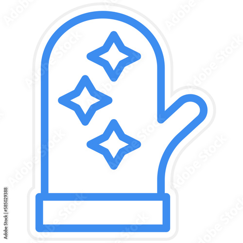 Vector Design Oven Mitt Icon Style