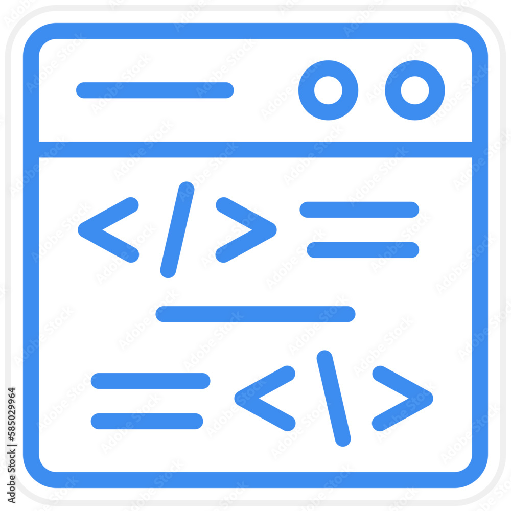 Vector Design Coding Icon Style Vector Design Coding Icon Style