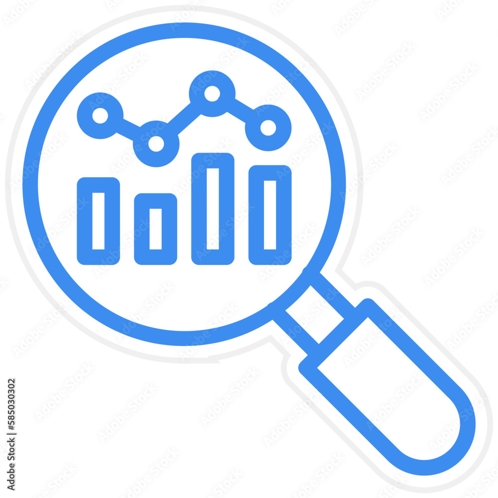 Fototapeta premium Vector Design Research Icon Style