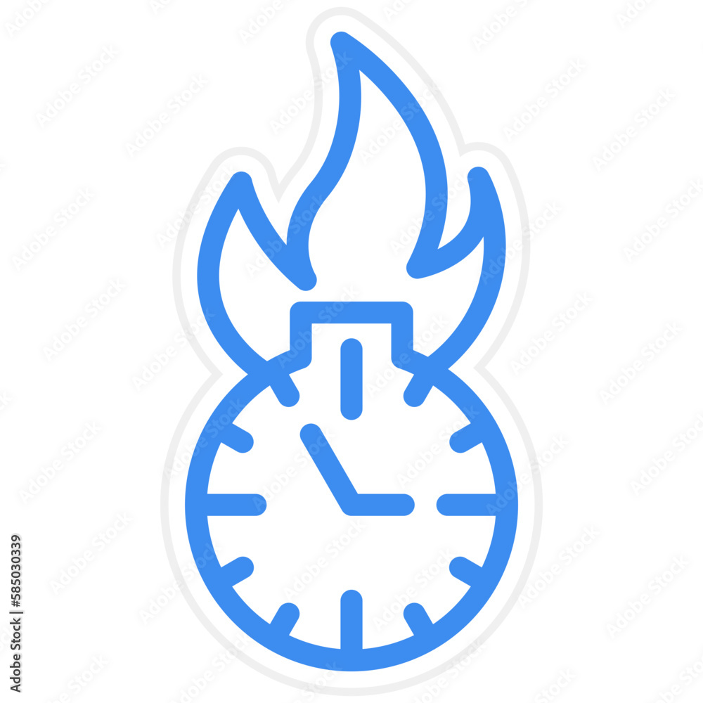 Naklejka premium Vector Design Deadline Icon Style