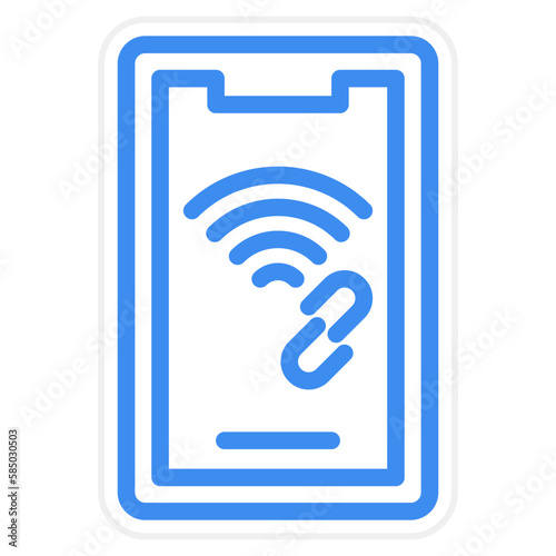 Vector Design Mobile Hotspot Icon Style