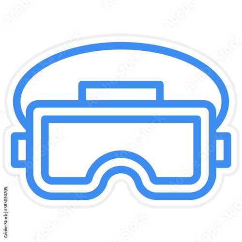 Vector Design Vr Glasses Icon Style