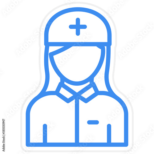 Vector Design Nurse Icon Style