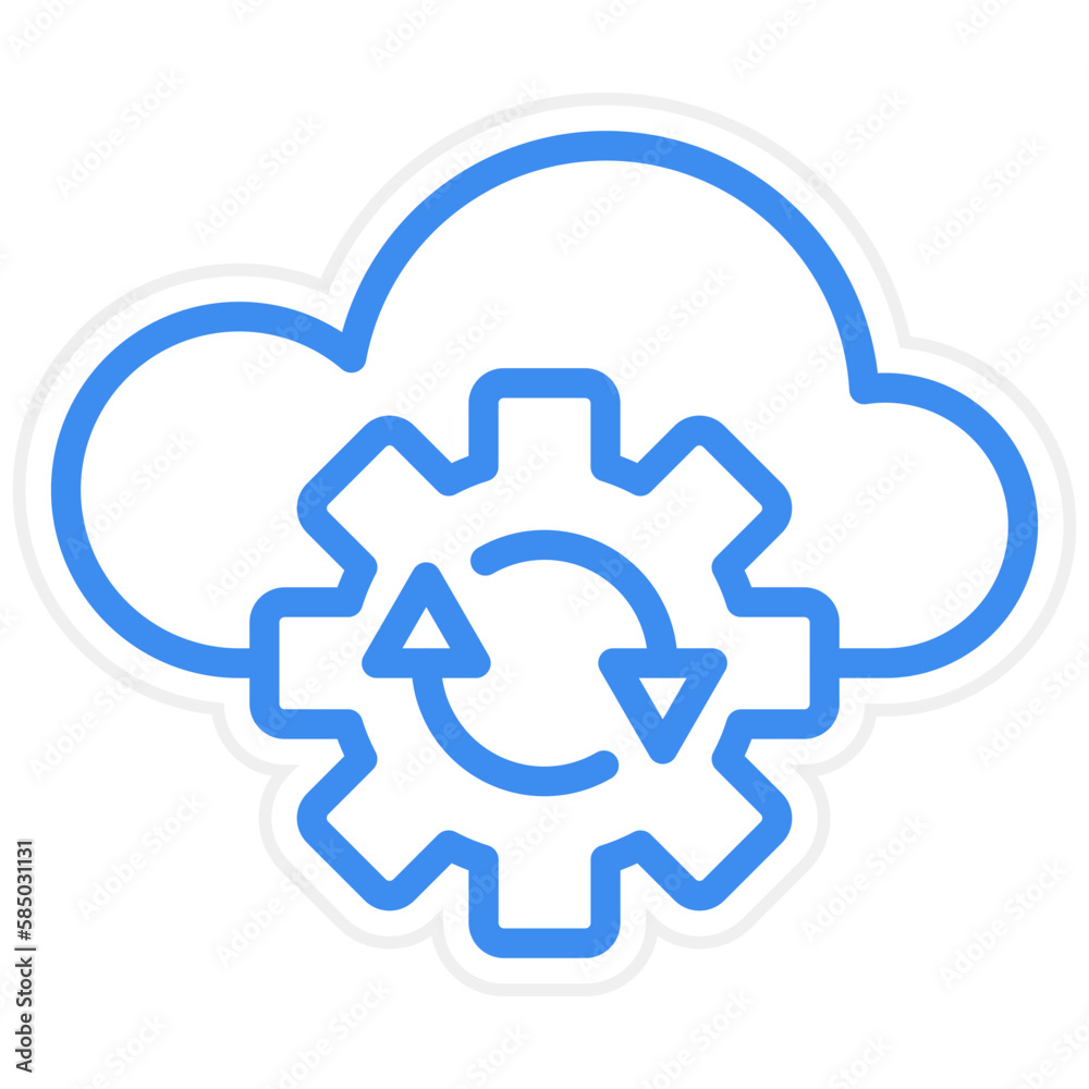 Vector Design Cloud Backup Icon Style Vector Design Cloud Backup Icon Style