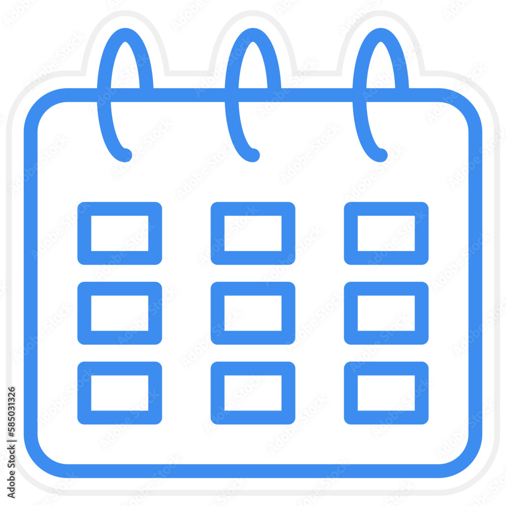 Vector Design Spring Calendar Icon Style Vector Design Spring Calendar Icon Style
