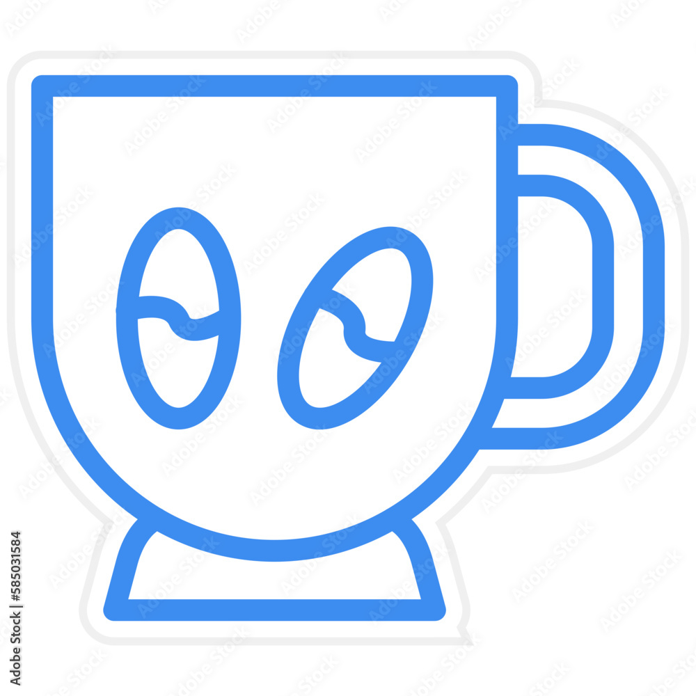 Vector Design Coffee Cup Icon Style Vector Design Coffee Cup Icon Style