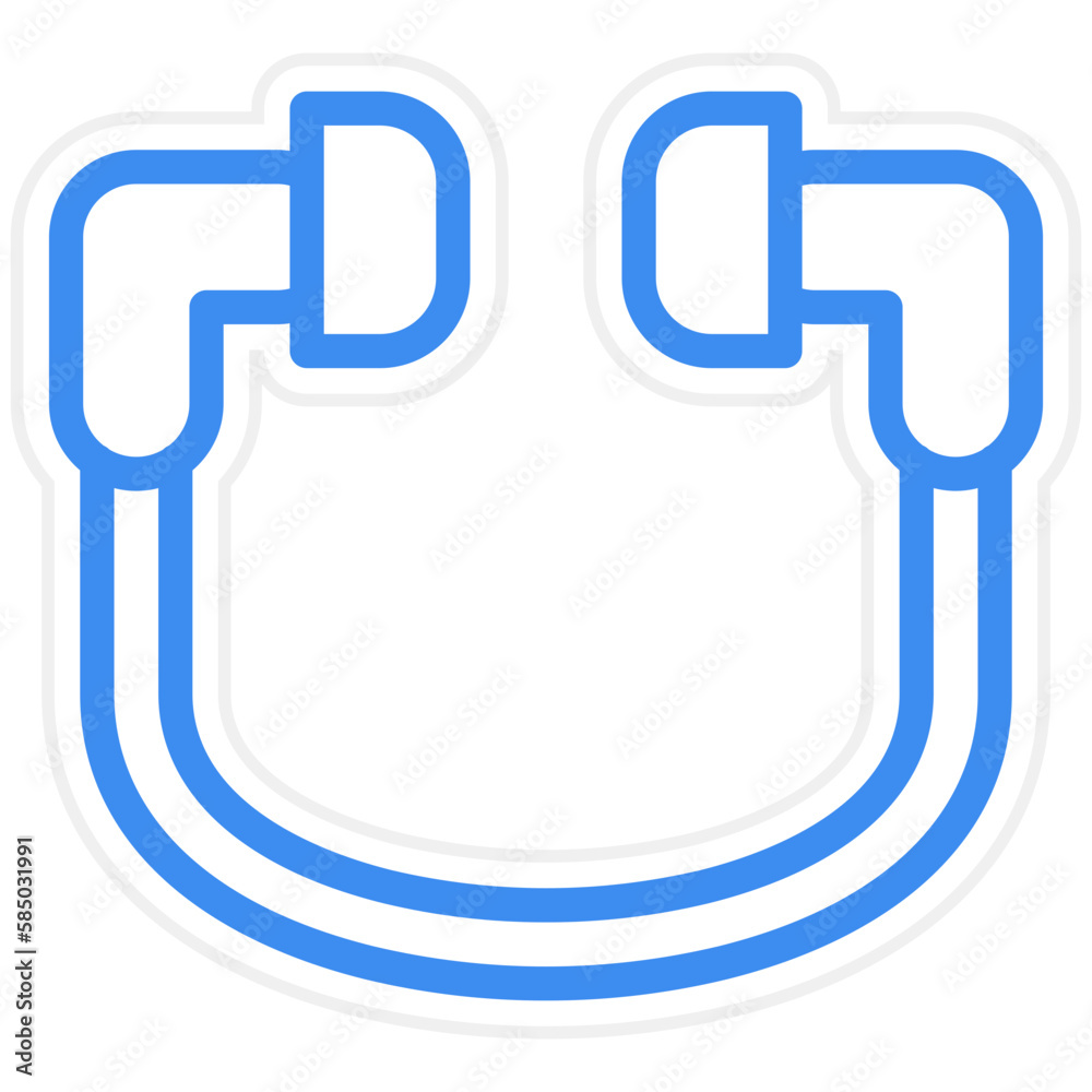 Vector Design Earphones Icon Style Vector Design Earphones Icon Style