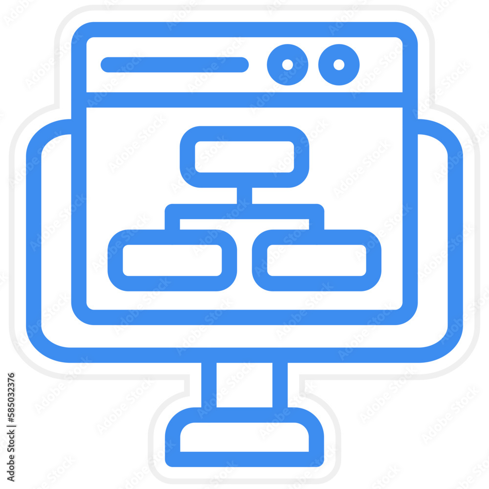 Vector Design Website Structure Icon Style Vector Design Website Structure Icon Style