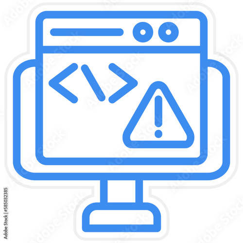 Vector Design Code Error Icon Style © designing ocean