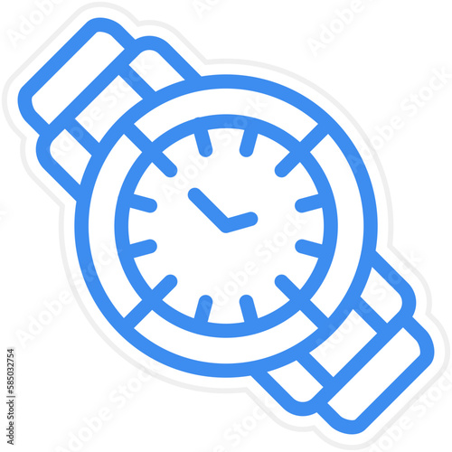 Vector Design Wristwatch Icon Style