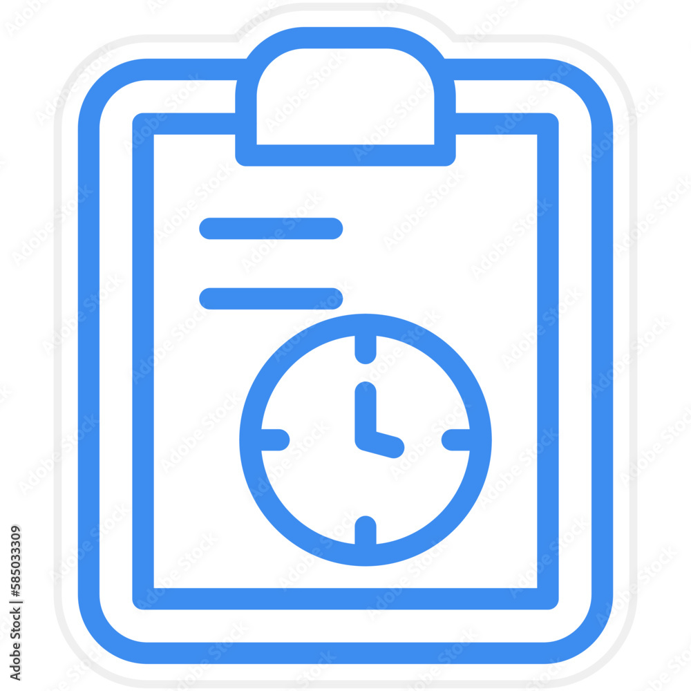 Vector Design Tasks Schedule Icon Style