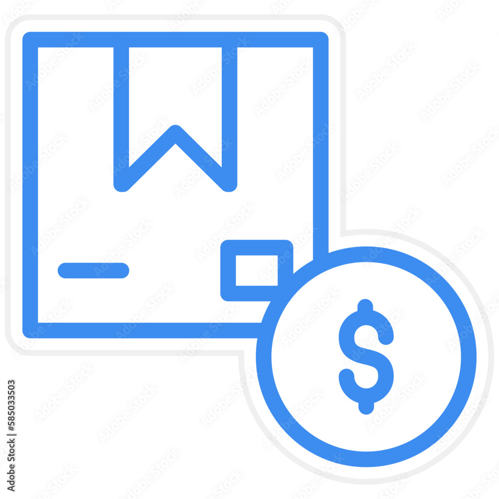 Vector Design Cash on Delivery Icon Style Vector Design Cash on Delivery Icon Style