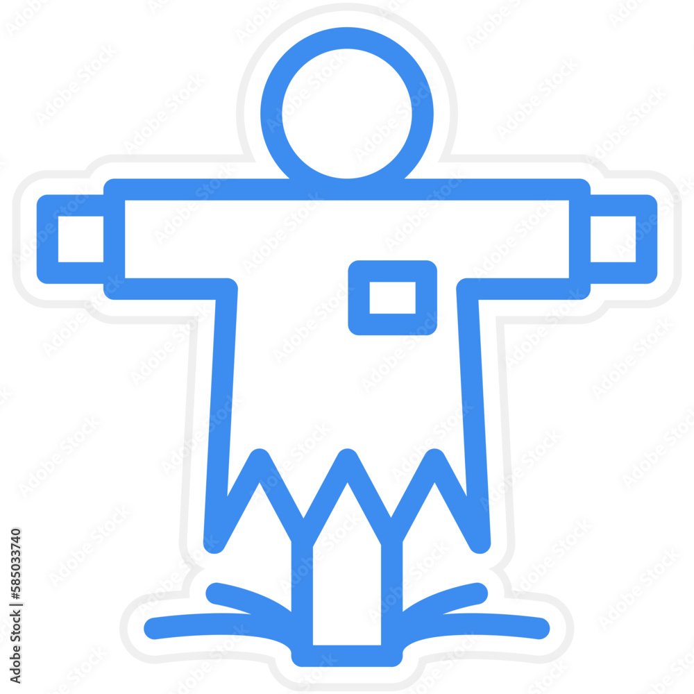 Vector Design Scarecrow Icon Style Vector Design Scarecrow Icon Style