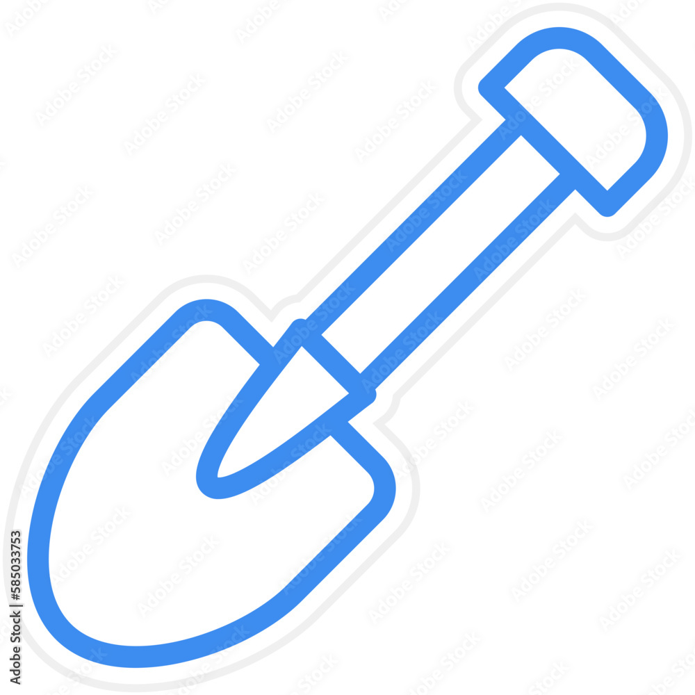 Vector Design Shovel Icon Style Vector Design Shovel Icon Style
