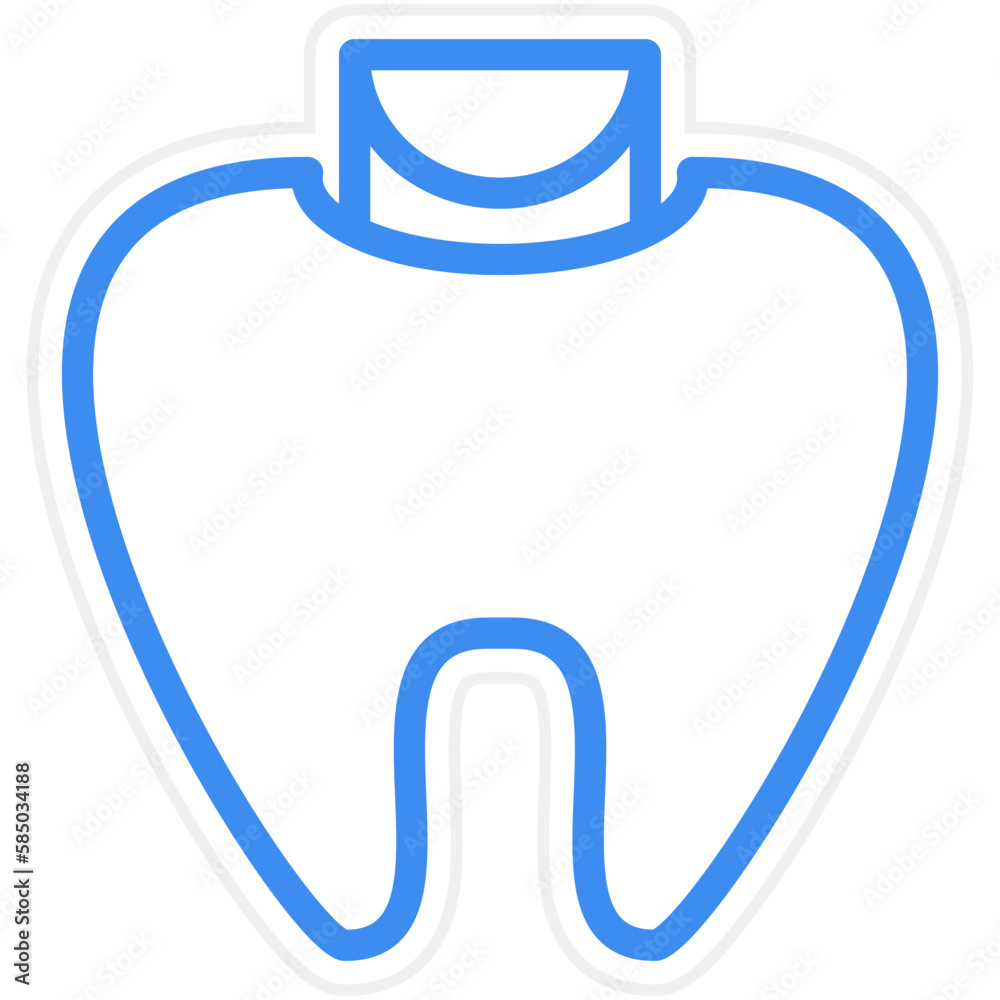 Vector Design Dental Filling Icon Style Vector Design Dental Filling Icon Style