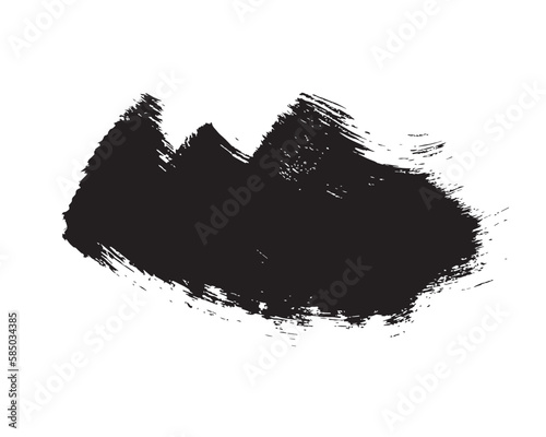 

Hand drawn brush stokes, stoke texture on white background, brush stroke, paintbrush stoke vector 
