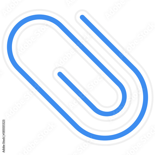 Vector Design Paperclip Icon Style