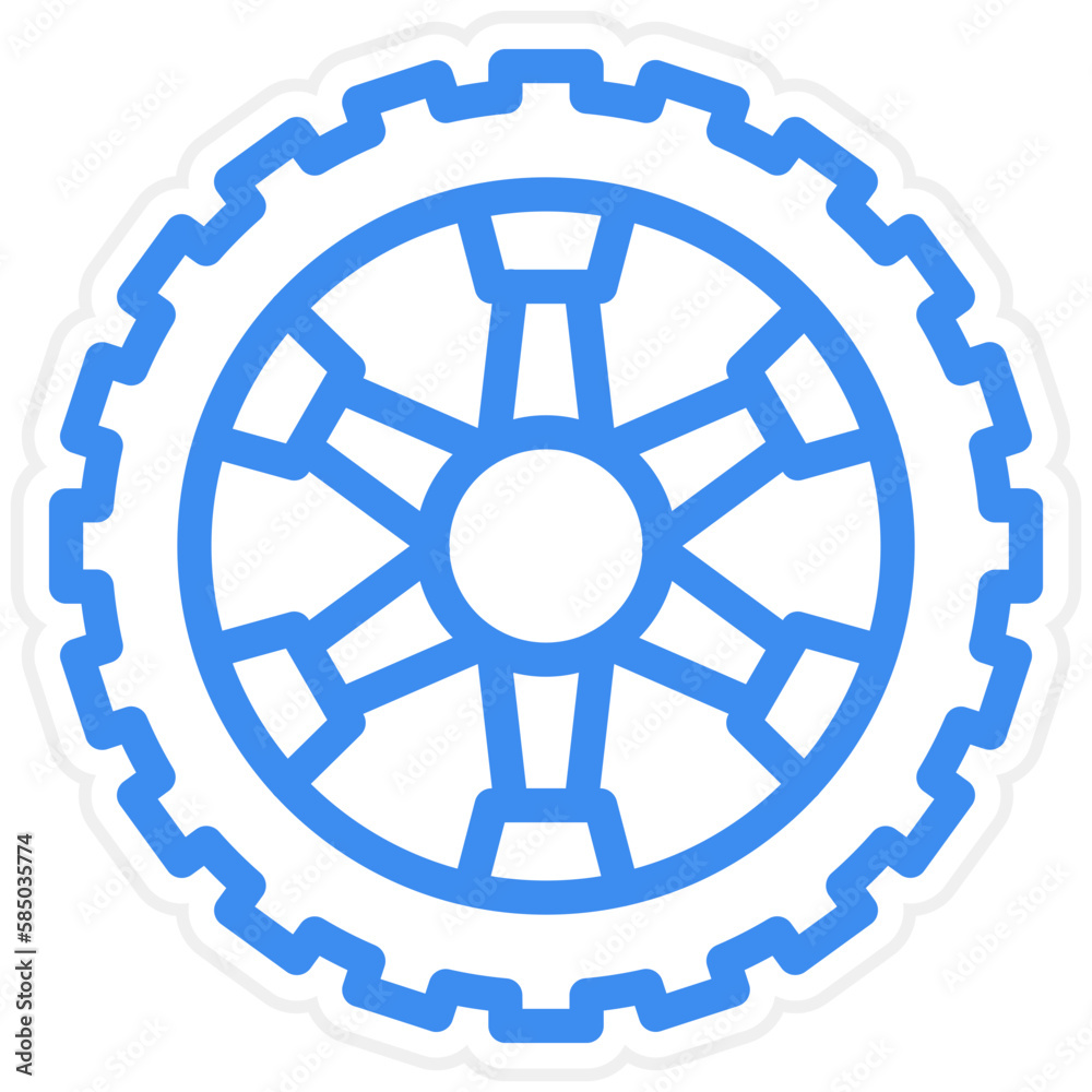 Vector Design Wheel Icon Style Vector Design Wheel Icon Style