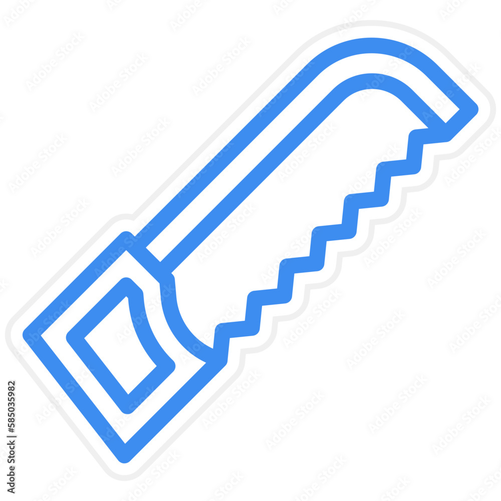 Vector Design Hacksaw Icon Style Vector Design Hacksaw Icon Style