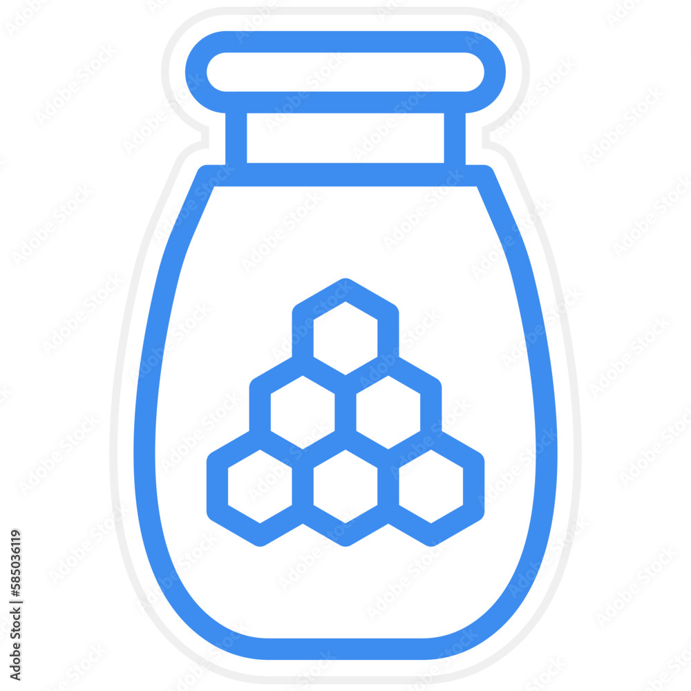 Vector Design Honey Jar Icon Style Vector Design Honey Jar Icon Style