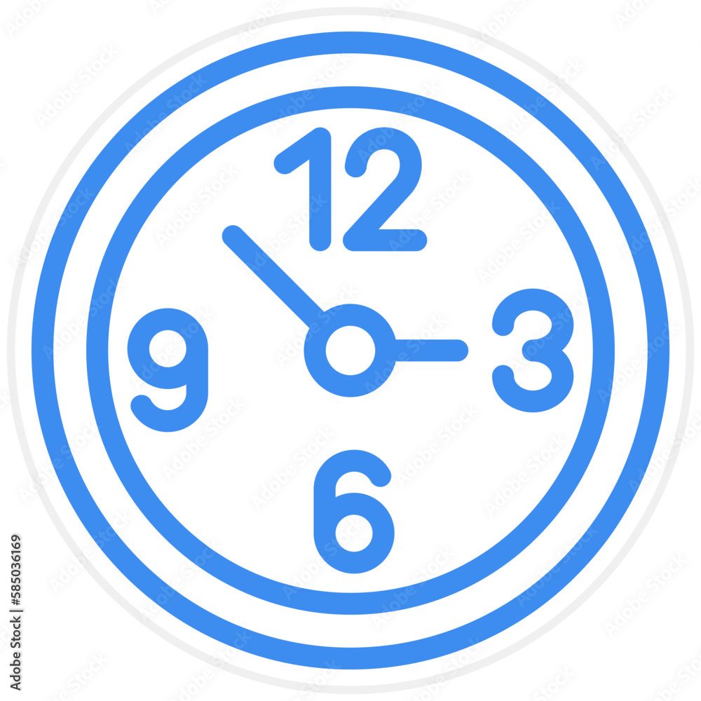 Vector Design Clock Icon Style