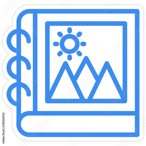 Vector Design Photo Album Icon Style