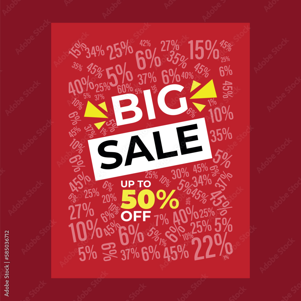 Vector Modern Big Sale Banners Design. Special offer. Special offer and sale banner discount up to 50% template design with editable text.