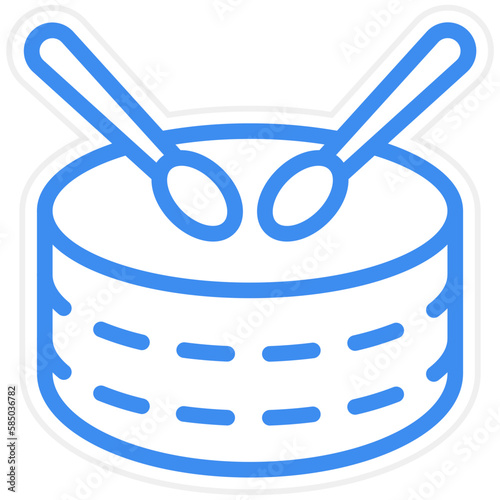 Vector Design Drum Icon Style