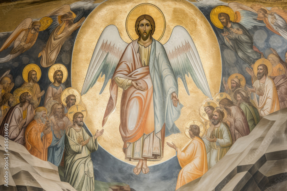 Background information about the ascension day of the son of God, generative AI
