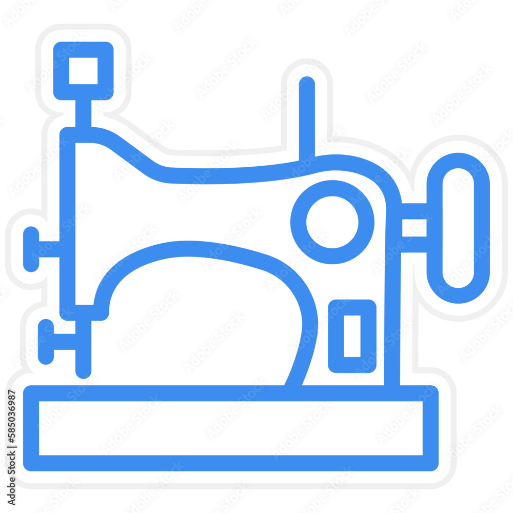 Vector Design Sewing Machine Icon Style Vector Design Sewing Machine Icon Style