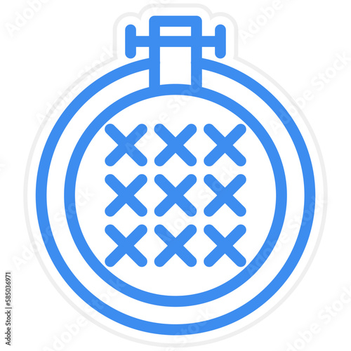 Vector Design Cross Stitch Icon Style