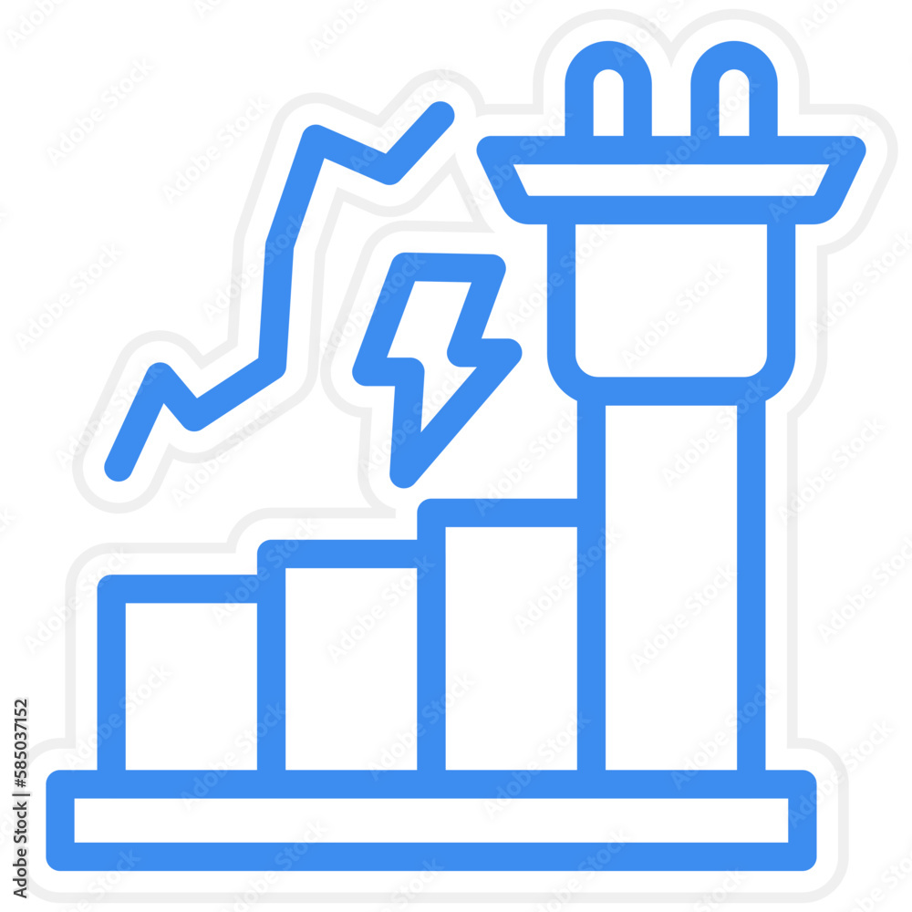 Vector Design Energy Consumption Icon Style Vector Design Energy Consumption Icon Style