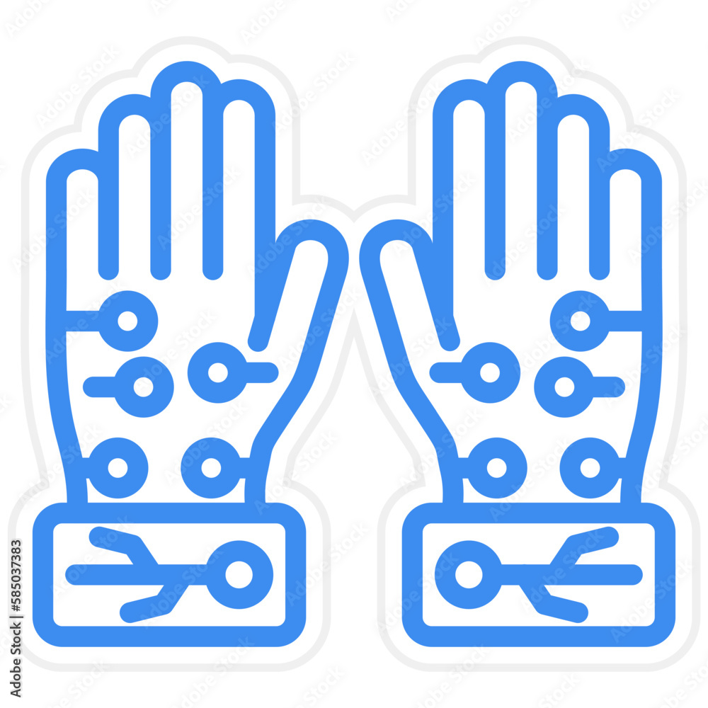 Obraz premium Vector Design Wired Gloves Icon Style