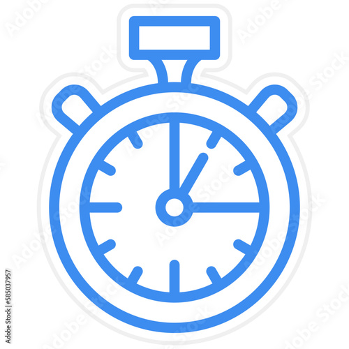 Vector Design Chronometer Icon Style