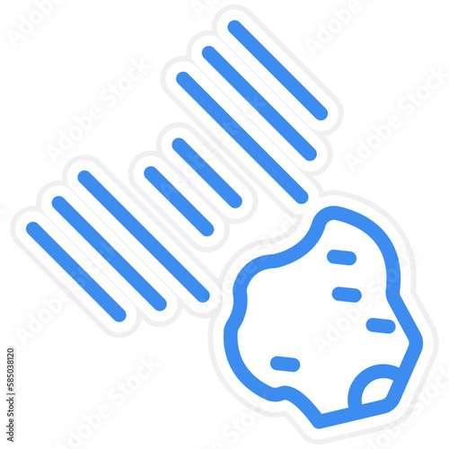 Vector Design Meteorites Icon Style