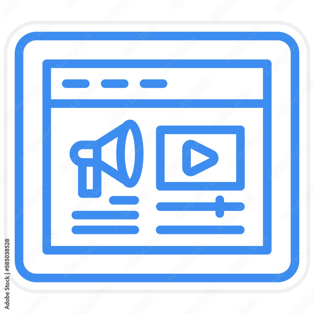 Vector Design Advertising Campaign Icon Style Vector Design Advertising Campaign Icon Style