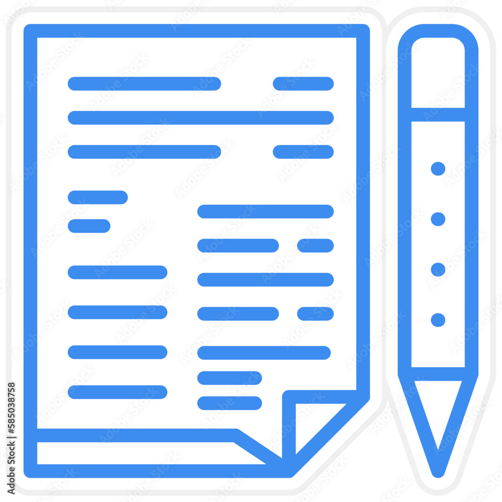 Vector Design Copywriting Icon Style Vector Design Copywriting Icon Style