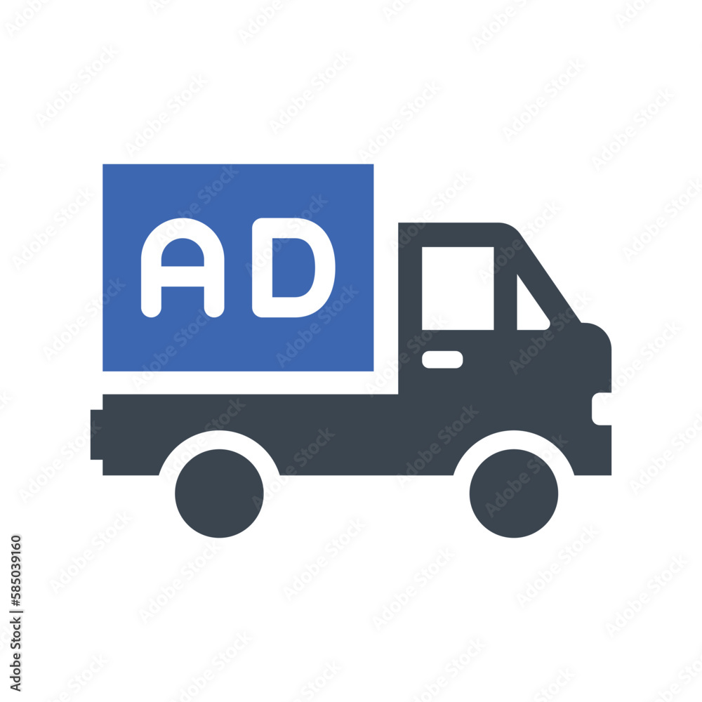 Advertisement truck icon
