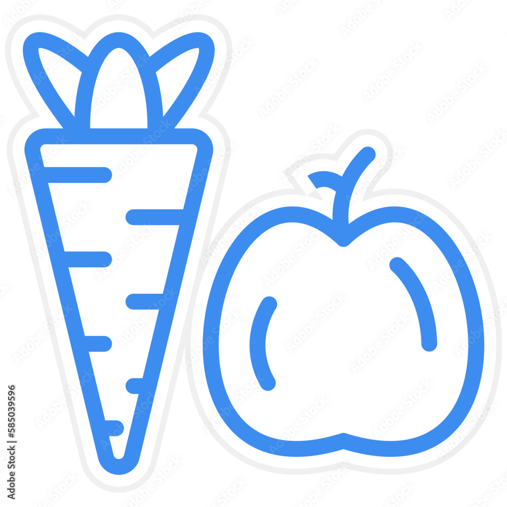 Vector Design Healthy Food Icon Style