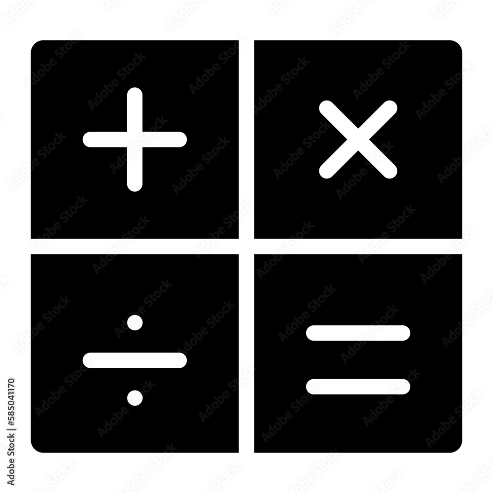 calculator glyph calculator glyph