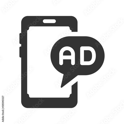 Mobile ads icon