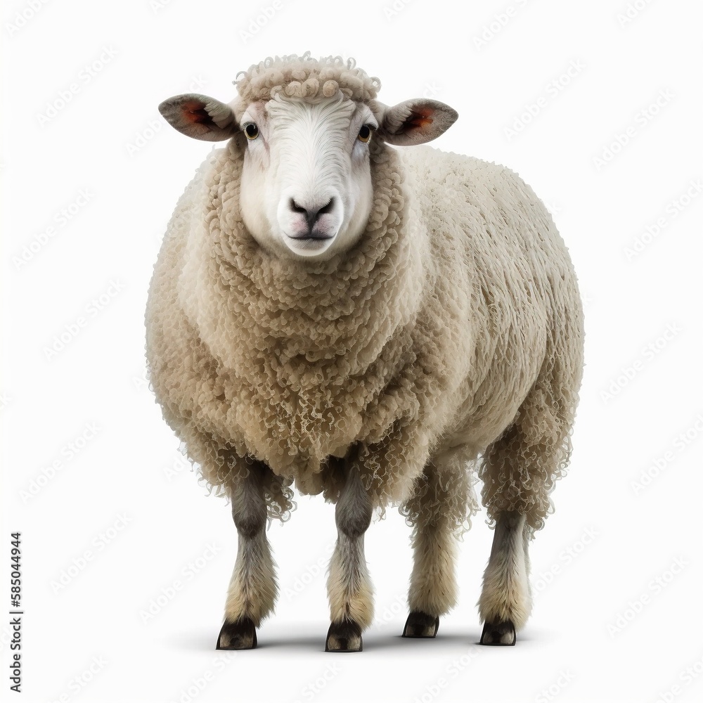 sheep isolated on white background sheep isolated on white background