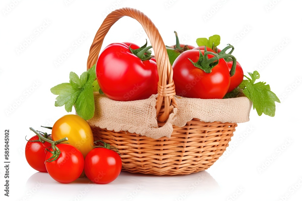 fresh vegetables in a basket fresh vegetables in a basket