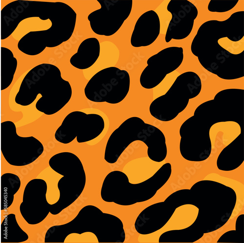 Skin of the wildlife leopard seamless pattern