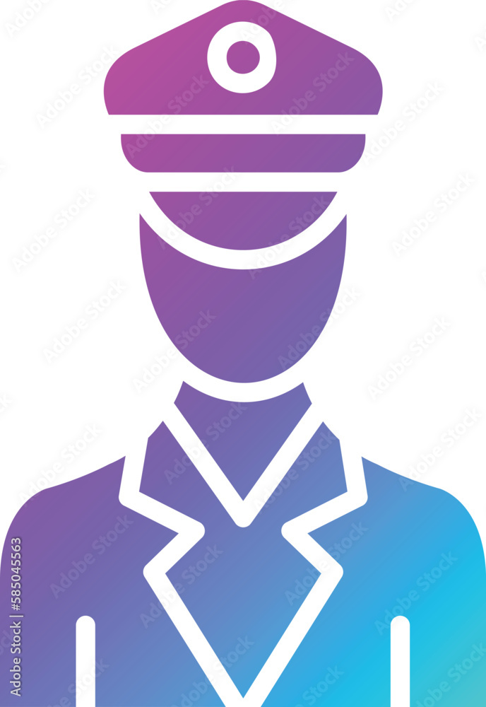 Officer Vector Icon Design Illustration Officer Vector Icon Design Illustration