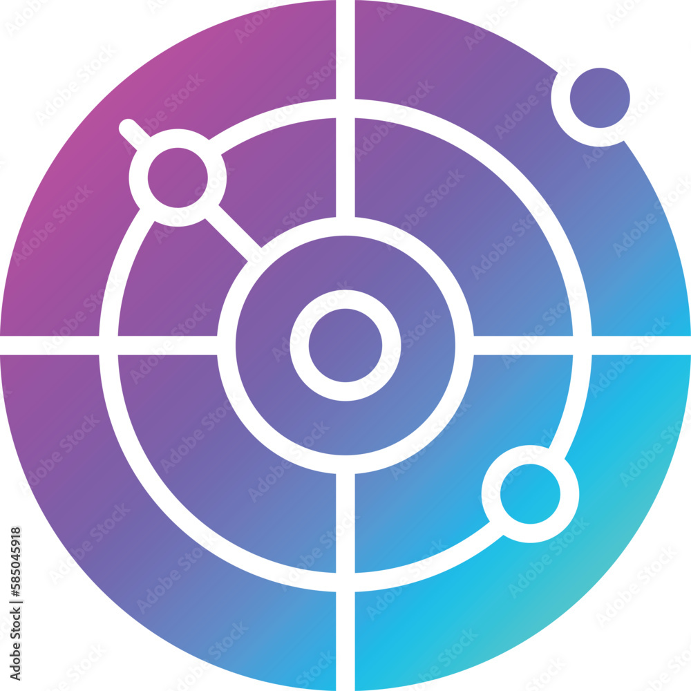 Radar Vector Icon Design Illustration Radar Vector Icon Design Illustration
