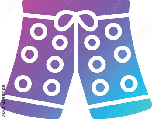 Swim shorts Vector Icon Design Illustration