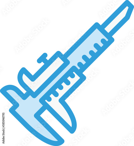 Caliper Vector Icon Design Illustration