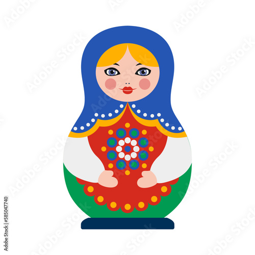 Matryoshka Flat Illustration