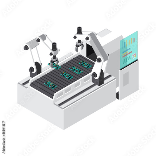 Isometric Industrial Robots